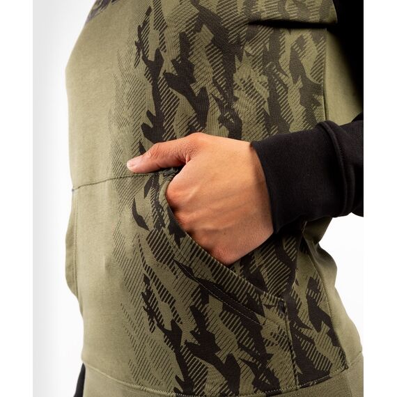UFC Authentic Fight Week Women's Pullover Hoodie, Colour: Khaki, Size: M, 2 image