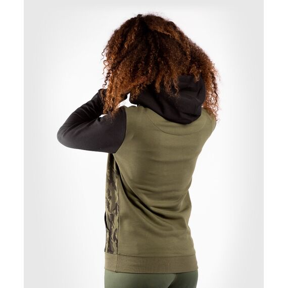 UFC Authentic Fight Week Women's Pullover Hoodie, Colour: Khaki, Size: M, 4 image