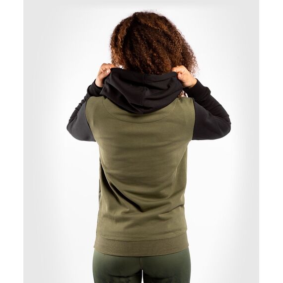 UFC Authentic Fight Week Women's Pullover Hoodie, Colour: Khaki, Size: S, 6 image