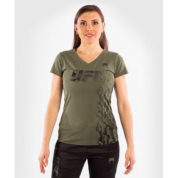 UFC Authentic Fight Week  Kurzarm T-Shirt, Farbe: Khaki, Grösse : L