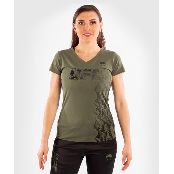 UFC Authentic Fight Week  Kurzarm T-Shirt, Farbe: Khaki, Grösse : S