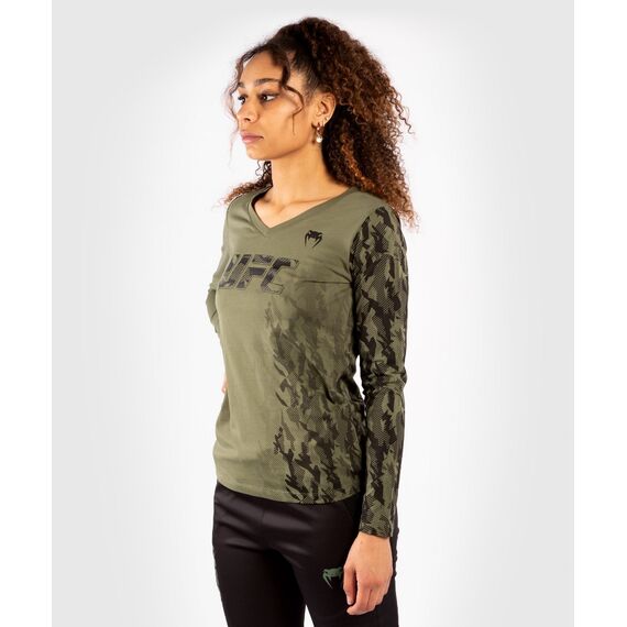 UFC Authentic Fight Week  Langarm T-Shirt, Farbe: Khaki, Grösse : L, 3 image