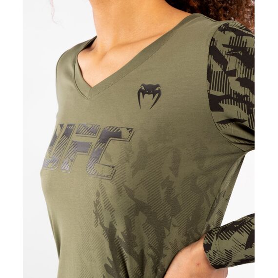 UFC Authentic Fight Week  Langarm T-Shirt, Farbe: Khaki, Grösse : L, 7 image