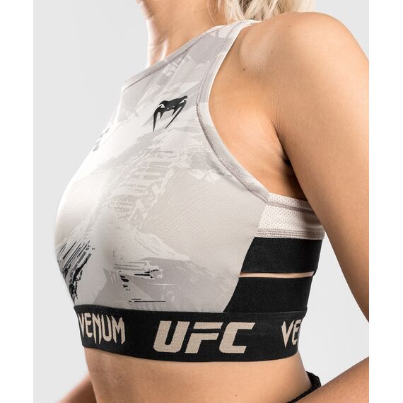 UFC Authentic Fight Week 2.0 Sport Bras, Size: L, Colour: Weiss, 6 image