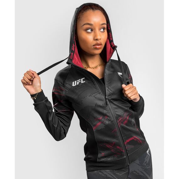UFC Authentic Fight Week 2.0 Zip Hoodie - For Women, Size: L, Colour: Schwarz, 4 image
