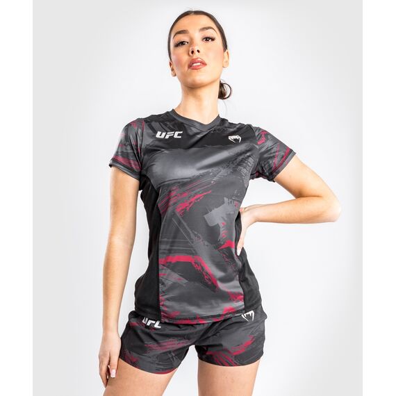 UFC Authentic Fight Week 2.0 Dry Tech T-Shirt - For Women, Size: L, Colour: Schwarz, 6 image
