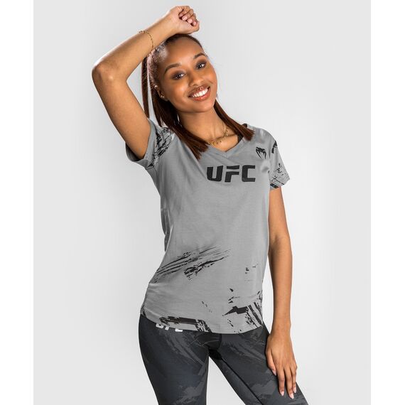 T-Shirt UFC Authentic Fight Week 2.0, Taille: L, Couleur: Gris