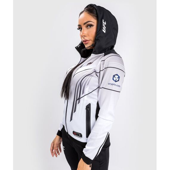 UFC Authentic Fight Night 2.0 Women's Walkout Hoodie, Size: L, Colour: Weiss, 2 image