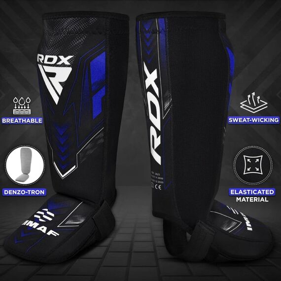 Neoprene Shin Instep IMMAF, Size: L, Colour: Blue, 6 image