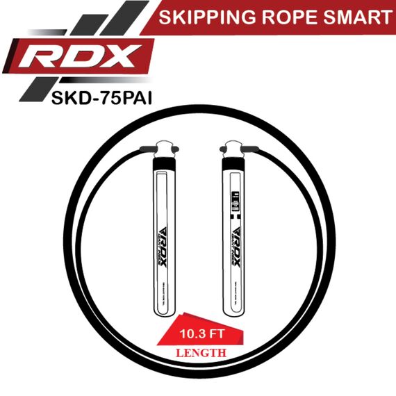 Skipping Rope Digital 75Pai-10.3Ft (15534), Colour: Weiss, 10 image