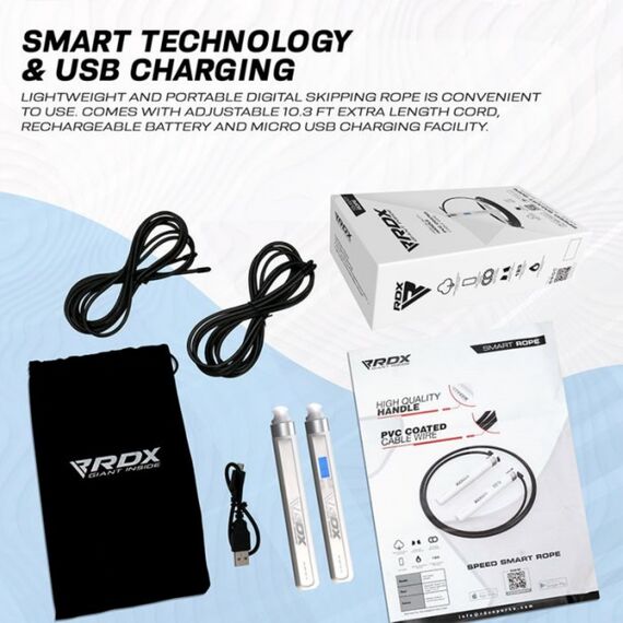Skipping Rope Digital 75Pai-10.3Ft (15534), Colour: Weiss, 7 image