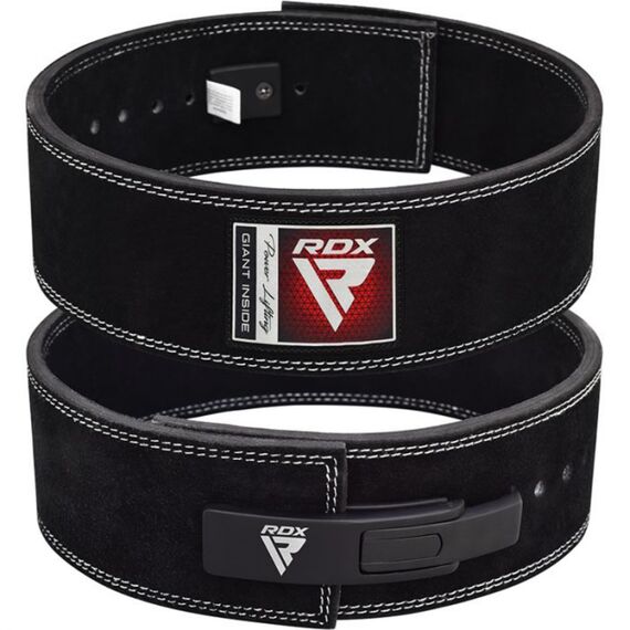 Ceinture de Musculation 4L Pro Cuir, Taille: L, Couleur: Noir, 6 image