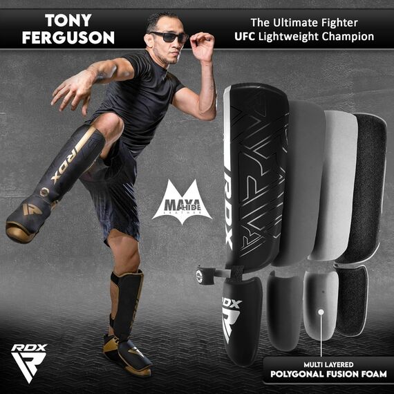 Shin Instep F6 Matte White-M, Size: M, Colour: Schwarz, 5 image