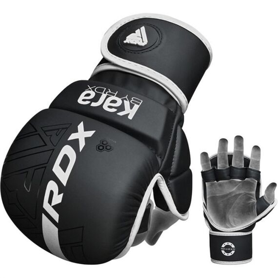 Grappling Gloves Shooter F6 Matte White Plus-S/M, Colour: Schwarz, Size: S-M, 7 image