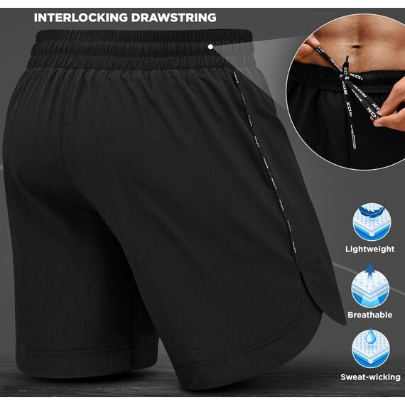 Shorts de MMA T15, Taille: L, Couleur: Noir, 2 image