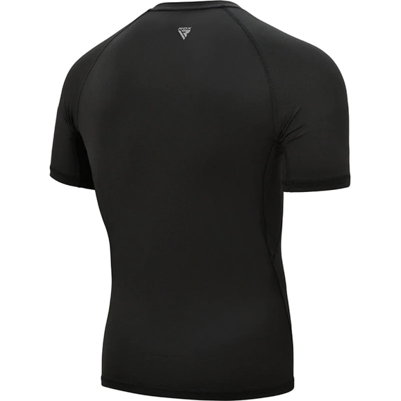 T-Shirt de compression T15 Rashguard manches courtes, Taille: L, Couleur: Noir, 2 image