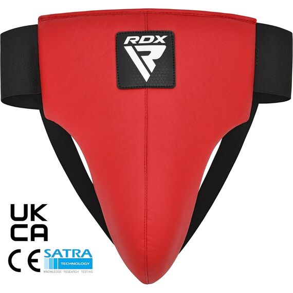 Groin Guard Rex Men Red/Black-L, Size: L, Colour: Rot, 6 image