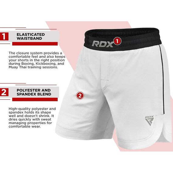 MMA Shorts T15, Size: XL, Colour: Weiss, 6 image