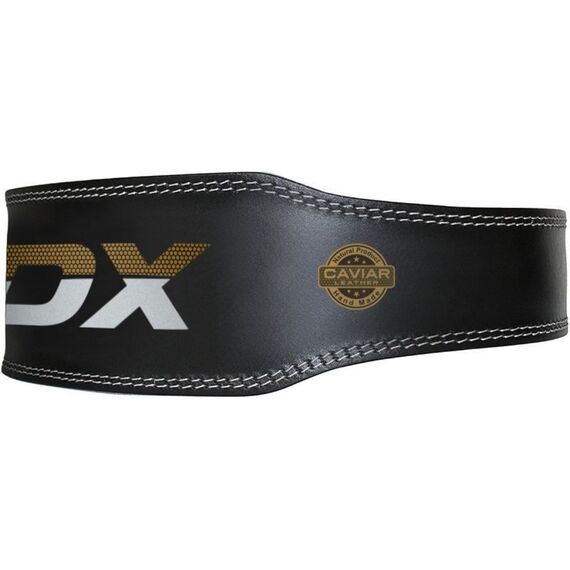 RDX 4 Inch Padded Leather Weightlifting Fitness Gym Belt, Size: 2XL, Colour: Schwarz, 8 image
