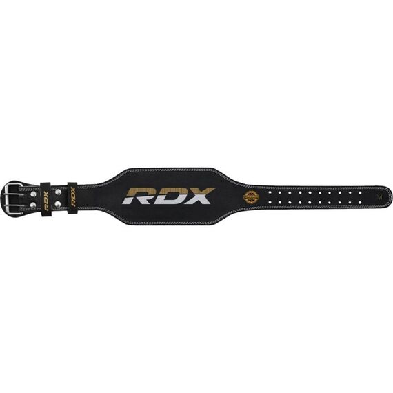 RDX 4 Inch Padded Leather Weightlifting Fitness Gym Belt, Size: 2XL, Colour: Schwarz, 7 image