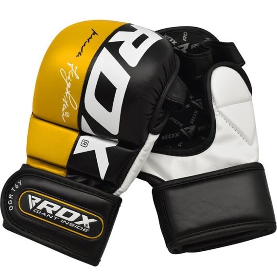 T6 MMA Handschuhe Sparring Plus, Bekleidungsgrösse: L, Farbe: Gelb, 3 image