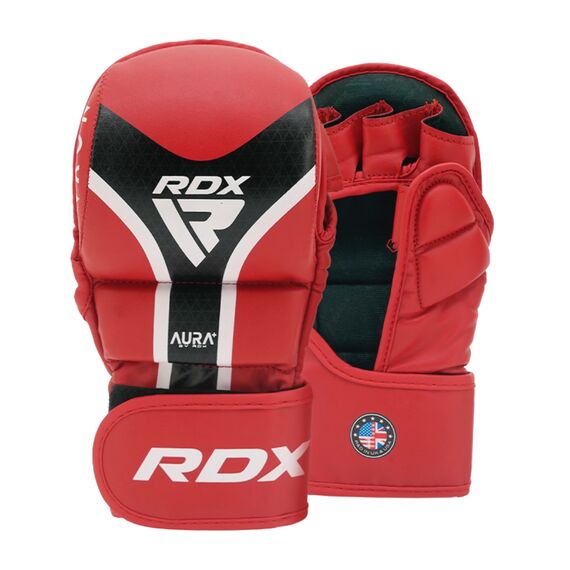 Gants de MMA Shooter Aura Plus T-17, Taille: L, Couleur: Rouge