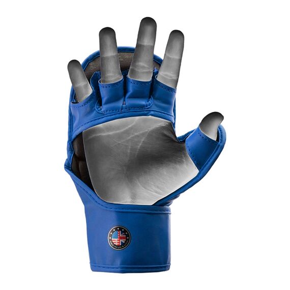 RDX Grappling Gloves Shooter Aura Plus T-17 Blue/Black-L, Size: L, Colour: Blue, 3 image
