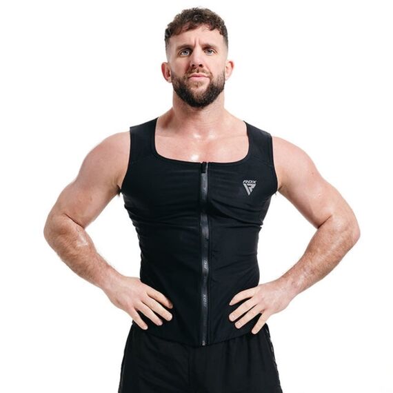Herren-Schwitzjacke zum Abnehmen, Bekleidungsgrösse: 2XL, Farbe: Schwarz