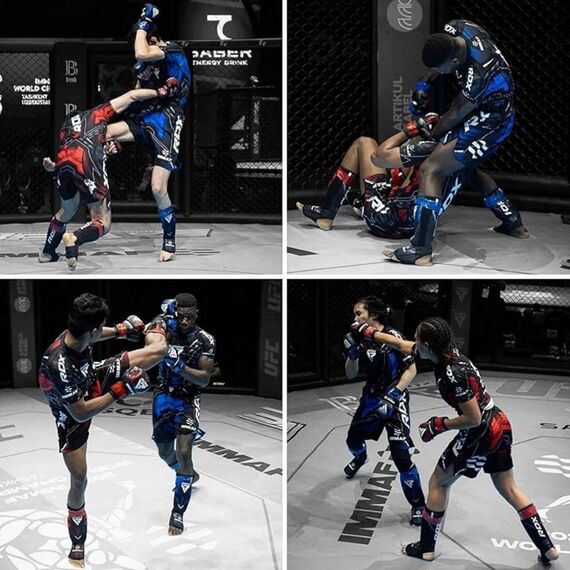 Shorts MMA IMMAF, Taille: XS, Couleur: Bleu, 2 image