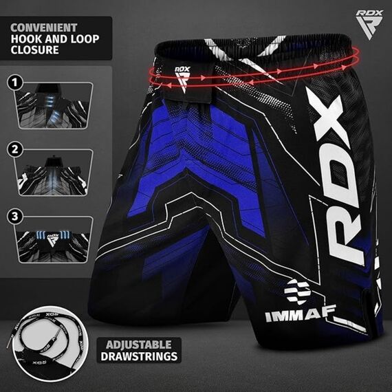 Shorts MMA IMMAF, Taille: XS, Couleur: Bleu, 3 image