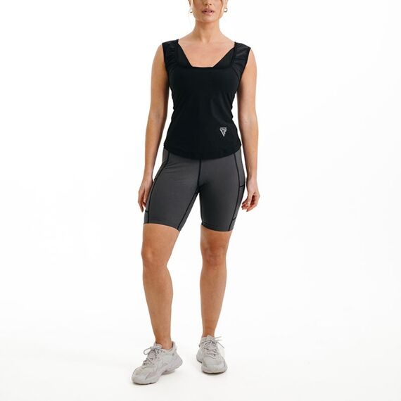Short de Sudation Femme, Taille: L, Couleur: Gris