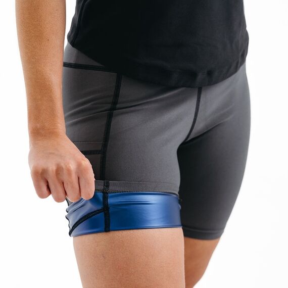 Short de Sudation Femme, Taille: L, Couleur: Gris, 5 image