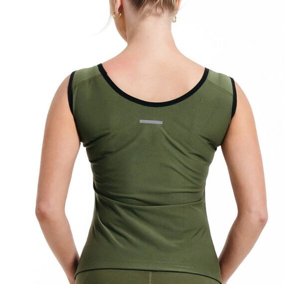 RDX Women's Sweat Jacket For Weight Loss, Size: S, Colour: Khaki, 2 image