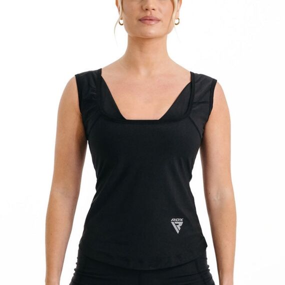 RDX Women's Sweat Jacket For Weight Loss, Size: XL, Colour: Schwarz