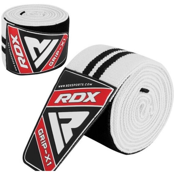 Bandes de genoux pour musculation et d'haltérophilie, Taille: Taille unique, Couleur: Blanc, 4 image