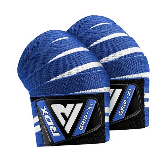 Gym Knee Wrap, Size: One Size, Colour: Blue