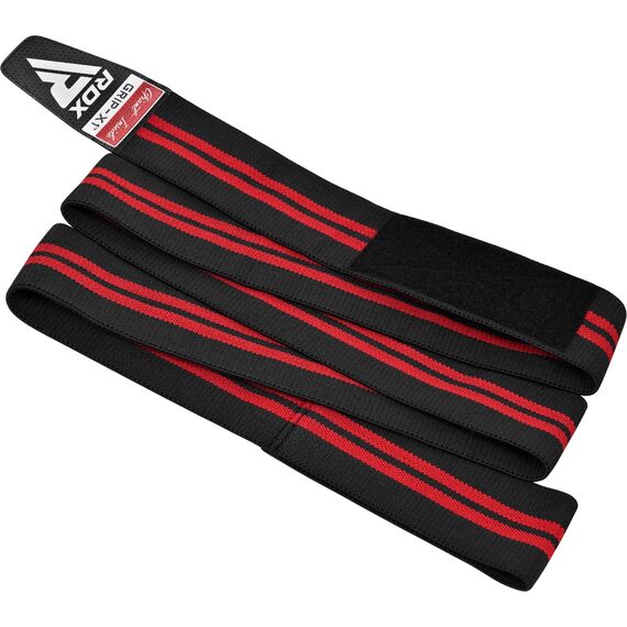 Bandes de genoux pour musculation et d'haltérophilie, Taille: Taille unique, Couleur: Rouge, 5 image
