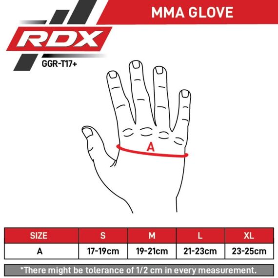 RDX Grappling Gloves Aura Plus T-17 Black Golden-L, Size: L, Colour: Schwarz, 4 image