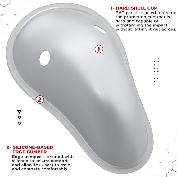 RDX H1 Coquille Supporter – Protection Ultime pour Combattants, Size: L, Colour: Schwarz, 5 image