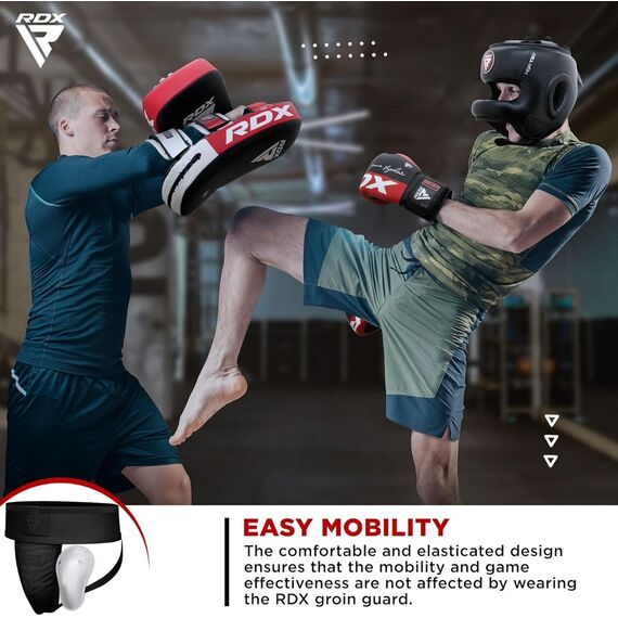 RDX H1 Coquille Supporter – Protection Ultime pour Combattants, Size: M, Colour: Schwarz, 2 image