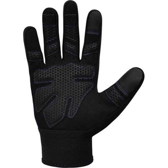 Gym Weight Lifting Gloves W1 Full Purple, Colour: Violett, Size: M, 3 image