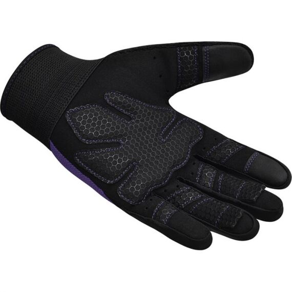 Gym Weight Lifting Gloves W1 Full Purple, Colour: Violett, Size: M, 6 image