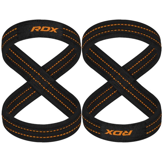 RDX Gym Lifting Cotton Straps, Size: L, Colour: Orange