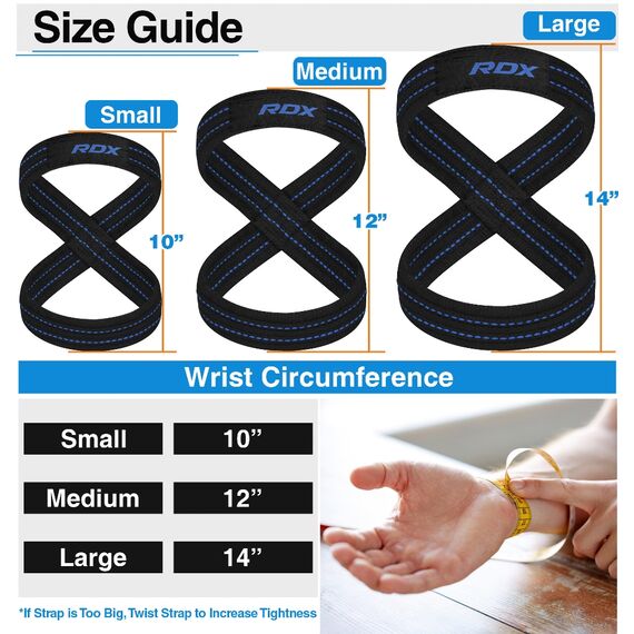 RDX Gym Lifting Cotton Straps, Size: L, Colour: Blue, 10 image