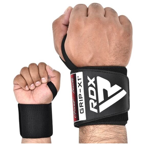 Gewichtheber Handgelenkbandage mit Daumenschlaufen, Bekleidungsgrösse: One Size, Farbe: Schwarz, 5 image