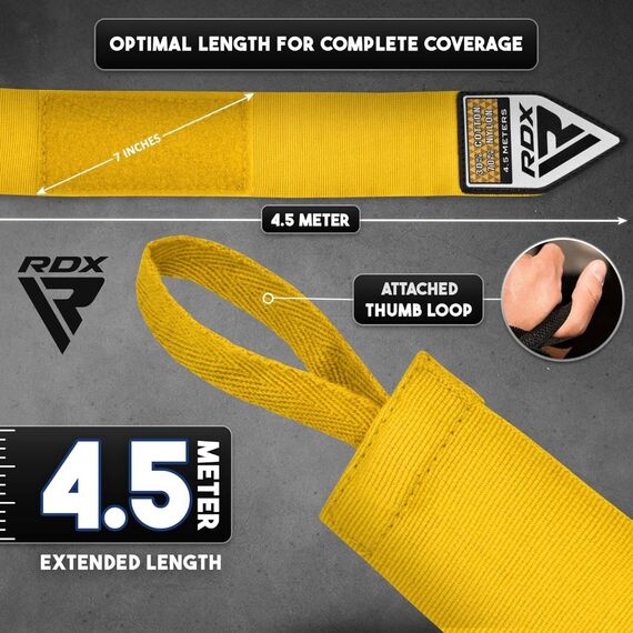Hand Wraps Pro, Colour: Yellow, 4 image