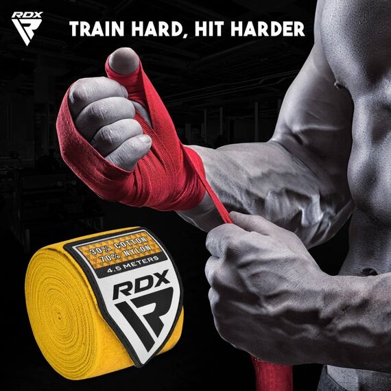 Hand Wraps Pro, Colour: Yellow, 7 image