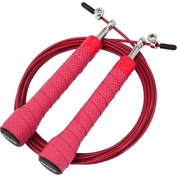 Corde à sauter avec poignées antidérapantes C11, Couleur: Rouge, Longueur: 3.04m, 3 image