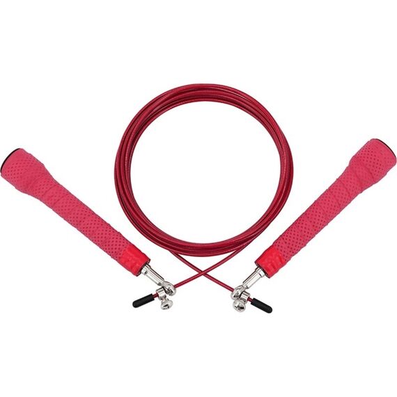 Corde à sauter avec poignées antidérapantes C11, Couleur: Rouge, Longueur: 3.04m, 4 image