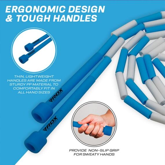 Geflochtenes Nylon-Springseil Für Kinder, 3 M, Verhedderungsfrei, Farbe: Blau, Länge: 3.0m, 2 image